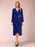A-Line/Princess Long Sleeves Asymmetrical Mother of the Bride Dresses with Ruched & Rhinestone
