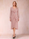 A-Line/Princess Long Sleeves Asymmetrical Mother of the Bride Dresses with Ruched & Rhinestone