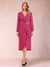A-Line/Princess Long Sleeves Asymmetrical Mother of the Bride Dresses with Ruched & Rhinestone
