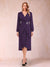 A-Line/Princess Long Sleeves Asymmetrical Mother of the Bride Dresses with Ruched & Rhinestone