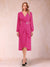 A-Line/Princess Long Sleeves Asymmetrical Mother of the Bride Dresses with Ruched & Rhinestone