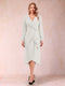 A-Line/Princess Long Sleeves Asymmetrical Mother of the Bride Dresses with Ruched & Rhinestone