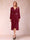 A-Line/Princess Long Sleeves Asymmetrical Mother of the Bride Dresses with Ruched & Rhinestone