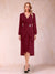 A-Line/Princess Long Sleeves Asymmetrical Mother of the Bride Dresses with Ruched & Rhinestone