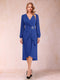 A-Line/Princess Long Sleeves Asymmetrical Mother of the Bride Dresses with Ruched & Rhinestone