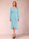 A-Line/Princess Long Sleeves Asymmetrical Mother of the Bride Dresses with Ruched & Rhinestone