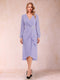 A-Line/Princess Long Sleeves Asymmetrical Mother of the Bride Dresses with Ruched & Rhinestone