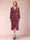 A-Line/Princess Long Sleeves Asymmetrical Mother of the Bride Dresses with Ruched & Rhinestone