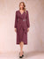 A-Line/Princess Long Sleeves Asymmetrical Mother of the Bride Dresses with Ruched & Rhinestone