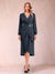 A-Line/Princess Long Sleeves Asymmetrical Mother of the Bride Dresses with Ruched & Rhinestone
