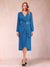 A-Line/Princess Long Sleeves Asymmetrical Mother of the Bride Dresses with Ruched & Rhinestone