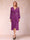 A-Line/Princess Long Sleeves Asymmetrical Mother of the Bride Dresses with Ruched & Rhinestone