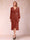 A-Line/Princess Long Sleeves Asymmetrical Mother of the Bride Dresses with Ruched & Rhinestone