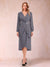 A-Line/Princess Long Sleeves Asymmetrical Mother of the Bride Dresses with Ruched & Rhinestone