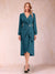 A-Line/Princess Long Sleeves Asymmetrical Mother of the Bride Dresses with Ruched & Rhinestone