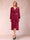 A-Line/Princess Long Sleeves Asymmetrical Mother of the Bride Dresses with Ruched & Rhinestone