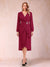 A-Line/Princess Long Sleeves Asymmetrical Mother of the Bride Dresses with Ruched & Rhinestone