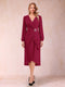 A-Line/Princess Long Sleeves Asymmetrical Mother of the Bride Dresses with Ruched & Rhinestone