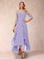 A-Line/Princess Half Sleeves Asymmetrical Mother of the Bride Dresses with Ruffles & Embroidery