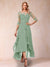 A-Line/Princess Half Sleeves Asymmetrical Mother of the Bride Dresses with Ruffles & Embroidery