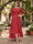 A-Line/Princess Half Sleeves Asymmetrical Plus Size Mother of the Bride Dresses with Ruffles & Embroidery