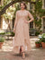 A-Line/Princess Half Sleeves Asymmetrical Plus Size Mother of the Bride Dresses with Ruffles & Embroidery