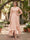A-Line/Princess Half Sleeves Asymmetrical Plus Size Mother of the Bride Dresses with Ruffles & Embroidery