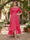 A-Line/Princess Half Sleeves Asymmetrical Plus Size Mother of the Bride Dresses with Ruffles & Embroidery