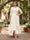 A-Line/Princess Half Sleeves Asymmetrical Plus Size Mother of the Bride Dresses with Ruffles & Embroidery