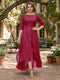 A-Line/Princess Half Sleeves Asymmetrical Plus Size Mother of the Bride Dresses with Ruffles & Embroidery