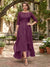 A-Line/Princess Half Sleeves Asymmetrical Plus Size Mother of the Bride Dresses with Ruffles & Embroidery
