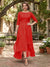 A-Line/Princess Half Sleeves Asymmetrical Plus Size Mother of the Bride Dresses with Ruffles & Embroidery