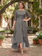 A-Line/Princess Half Sleeves Asymmetrical Plus Size Mother of the Bride Dresses with Ruffles & Embroidery