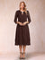 Sheath/Column 3/4 Sleeves Asymmetrical Mother of the Bride Dresses with Lace & Rhinestone