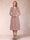 Sheath/Column 3/4 Sleeves Asymmetrical Mother of the Bride Dresses with Lace & Rhinestone