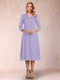 Sheath/Column 3/4 Sleeves Asymmetrical Mother of the Bride Dresses with Lace & Rhinestone