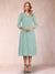 Sheath/Column 3/4 Sleeves Asymmetrical Mother of the Bride Dresses with Lace & Rhinestone