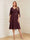 A-Line/Princess V-Neck Half Sleeves Knee-Length Mother of the Bride Dresses with Ruffles & Ruched