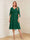 A-Line/Princess V-Neck Half Sleeves Knee-Length Mother of the Bride Dresses with Ruffles & Ruched