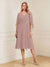A-Line/Princess V-Neck Half Sleeves Knee-Length Mother of the Bride Dresses with Ruffles & Ruched