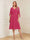 A-Line/Princess V-Neck Half Sleeves Knee-Length Mother of the Bride Dresses with Ruffles & Ruched