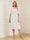 A-Line/Princess V-Neck Half Sleeves Knee-Length Mother of the Bride Dresses with Ruffles & Ruched