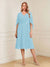 A-Line/Princess V-Neck Half Sleeves Knee-Length Mother of the Bride Dresses with Ruffles & Ruched