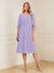 A-Line/Princess V-Neck Half Sleeves Knee-Length Mother of the Bride Dresses with Ruffles & Ruched