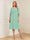 A-Line/Princess V-Neck Half Sleeves Knee-Length Mother of the Bride Dresses with Ruffles & Ruched