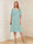 A-Line/Princess V-Neck Half Sleeves Knee-Length Mother of the Bride Dresses with Ruffles & Ruched