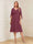 A-Line/Princess V-Neck Half Sleeves Knee-Length Mother of the Bride Dresses with Ruffles & Ruched