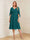 A-Line/Princess V-Neck Half Sleeves Knee-Length Mother of the Bride Dresses with Ruffles & Ruched