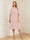 A-Line/Princess V-Neck Half Sleeves Knee-Length Mother of the Bride Dresses with Ruffles & Ruched