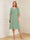 A-Line/Princess V-Neck Half Sleeves Knee-Length Mother of the Bride Dresses with Ruffles & Ruched